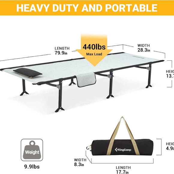 KingCamp Camping Cot - Picture 2 of 4